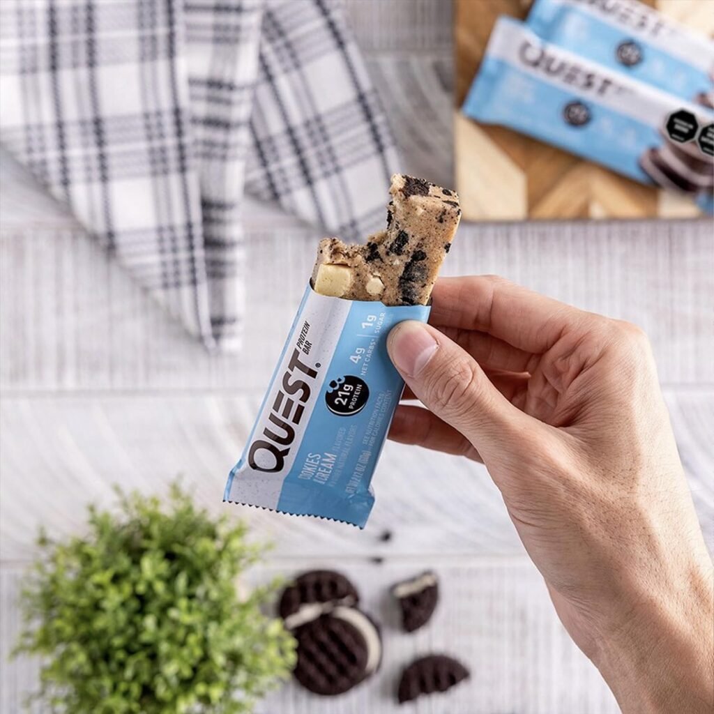 8 QUEST Protein Bars Variety Pack | (2) Chocolate Peanut butter + (2) Double Chocolate Chunk + (2) Cookies  Creme + (2) Chocolate Chip Cookie Dough by World Group Packing Solutions